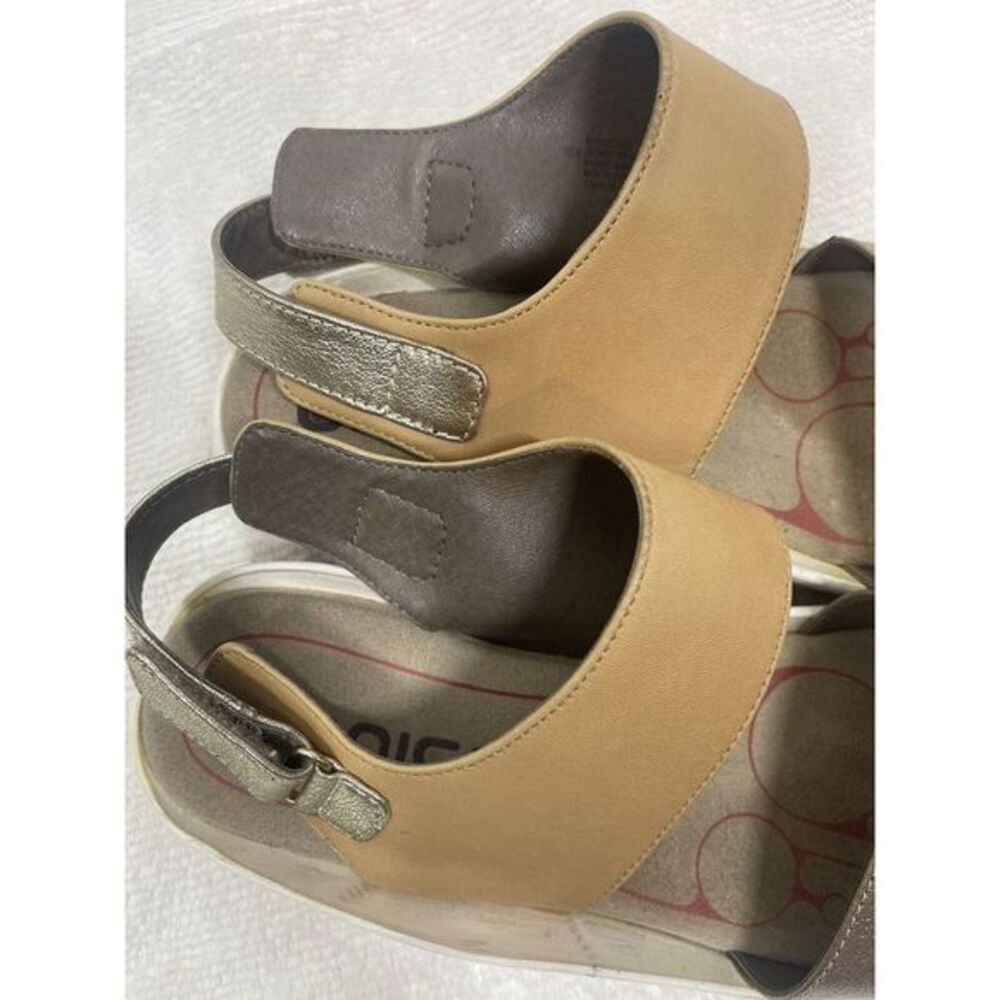 Bionica Yolanda Women’s Size 8.5 Leather Wedge Platform Slingback Comfort Sandal - Picture 7 of 16